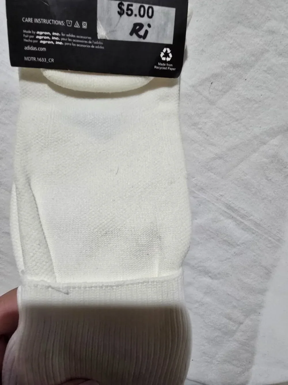 NWT Adidas Formotion Elite Soccer Socks White Medium Men 5-8.5 Women 5-9.5 Youth
